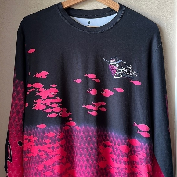 SALT BANDITS Mens Ultra Lightweight UV 50 Fishing Performance Rash Guard - Picture 2 of 7